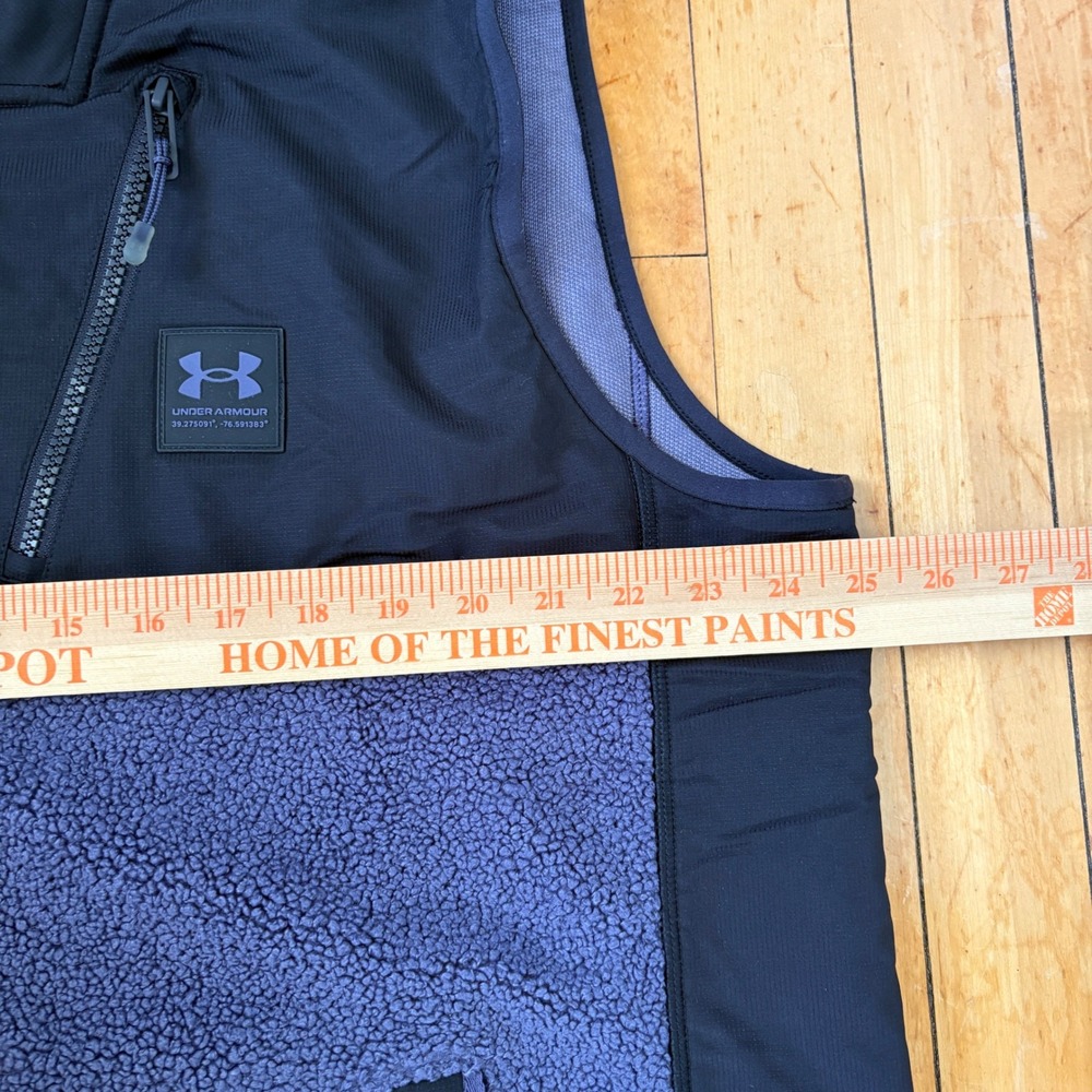 Under Armour Mission Boucle Vest Mens 2XL Sherpa Full Zip Outdoor Mock Neck - Picture 6 of 10